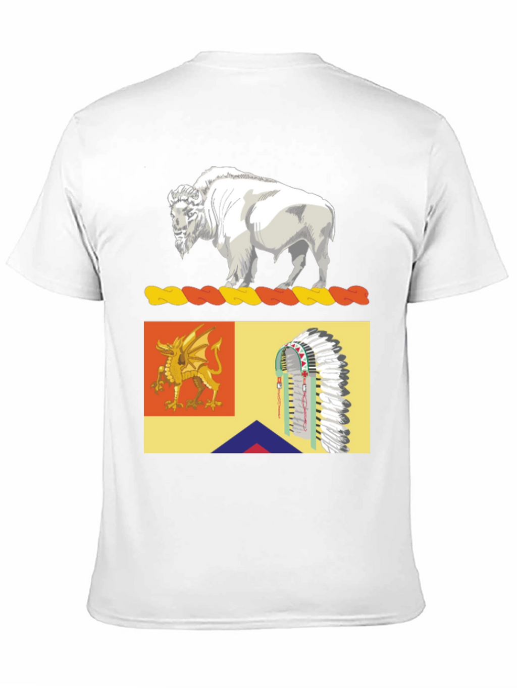 Buffalo Dragon & Headdress Graphic Tee