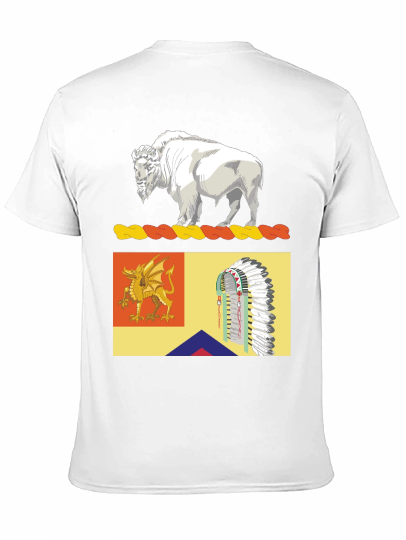 Buffalo Dragon & Headdress Graphic Tee