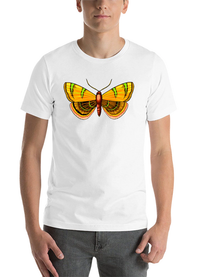 Moth Graphic Print Black T-Shirt