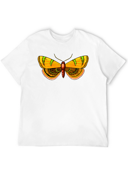Moth Graphic Print Black T-Shirt