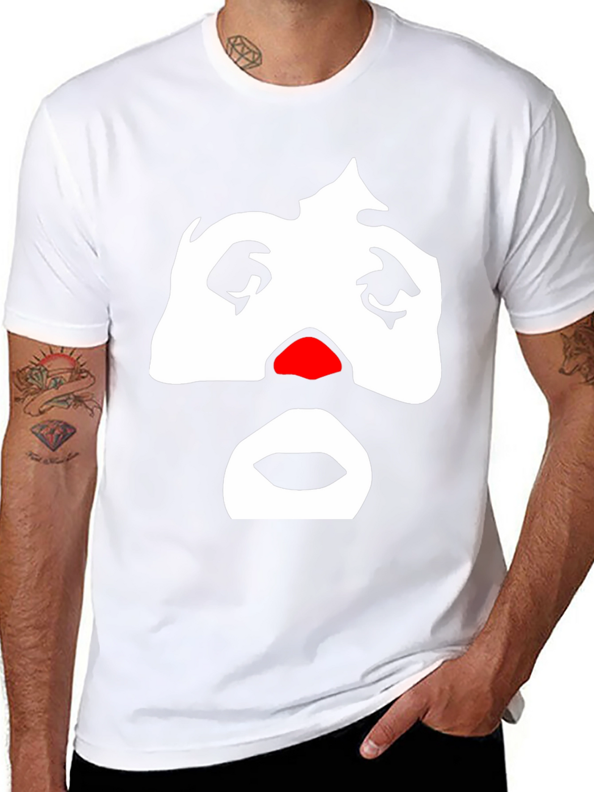 Sad Clown Graphic Tee - Mens Black T-Shirt