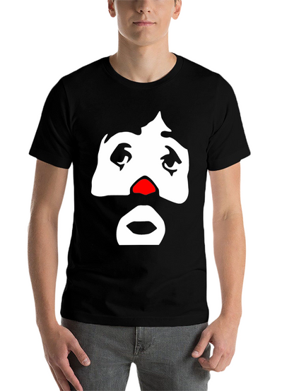 Sad Clown Graphic Tee - Mens Black T-Shirt