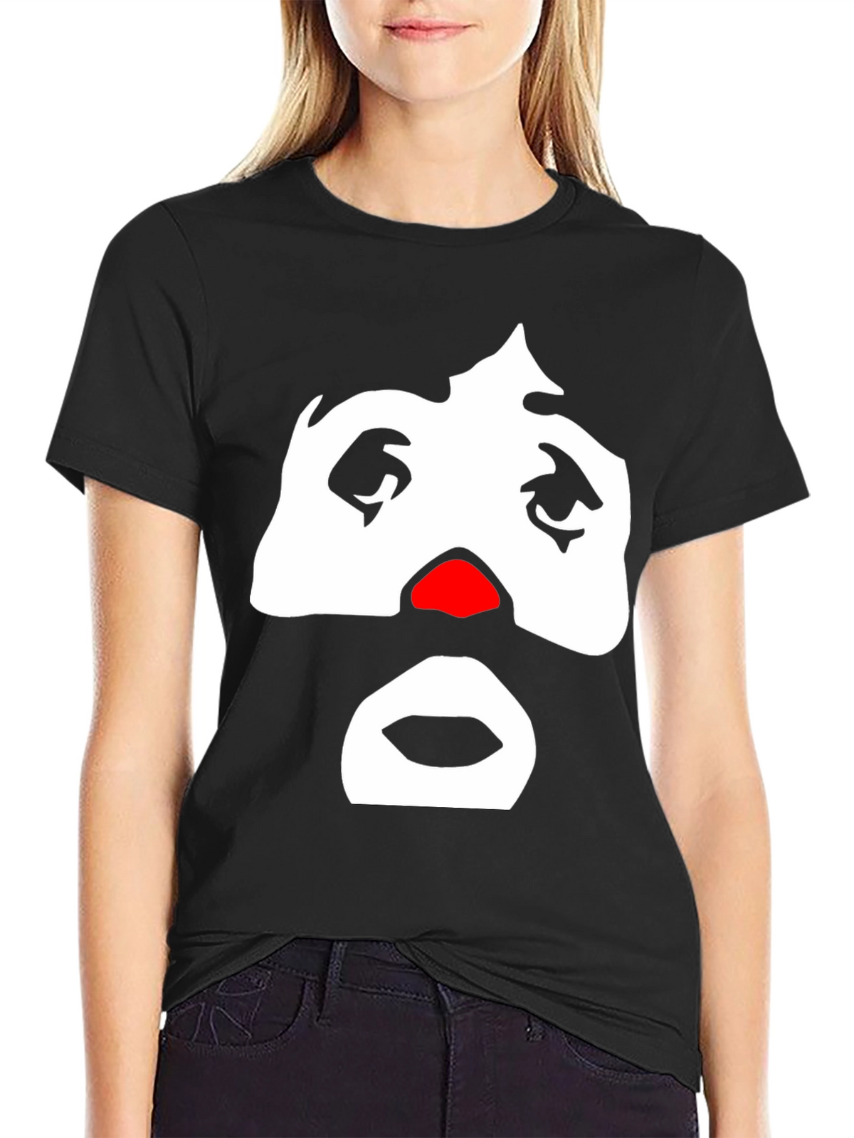 Sad Clown Graphic Tee - Mens Black T-Shirt