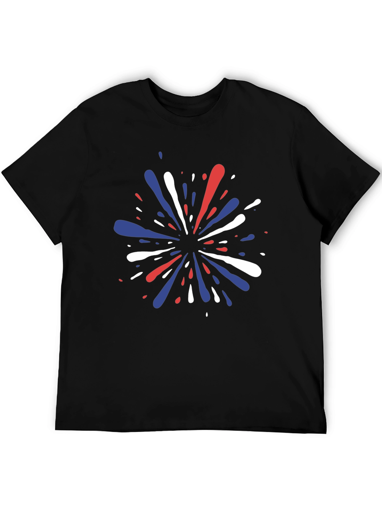 Patriotic Splatter Tee - Red White & Blue Graphic T-Shirt