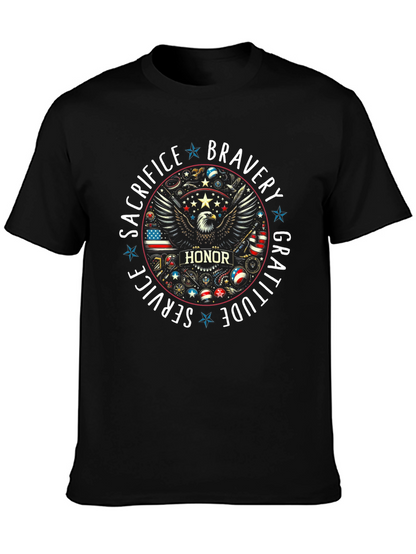 Patriotic Bravery Honor Graphic Tee
