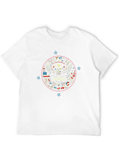 Patriotic Bravery Honor Graphic Tee