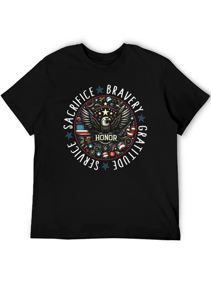 Patriotic Bravery Honor Graphic Tee