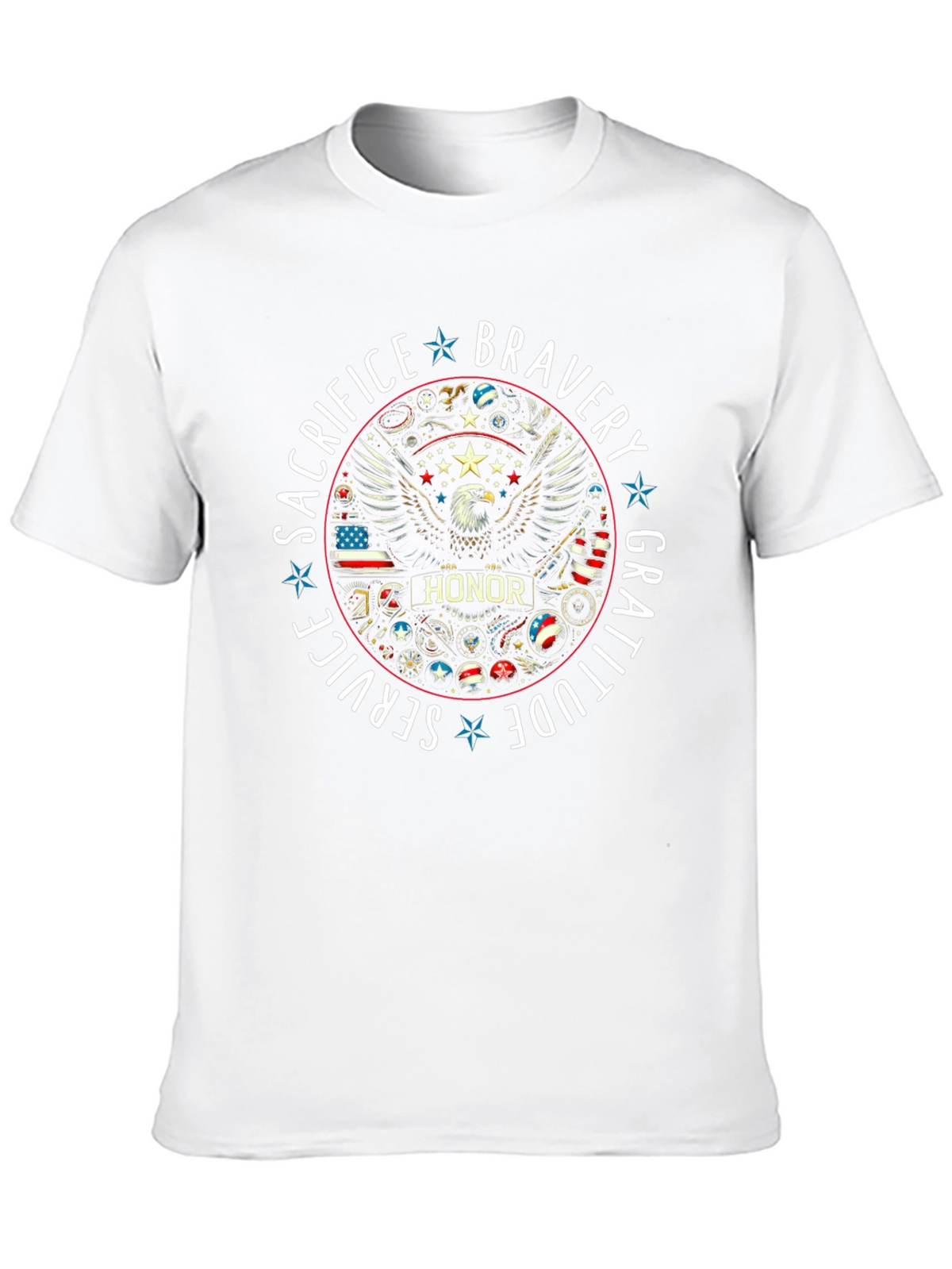 Patriotic Bravery Honor Graphic Tee
