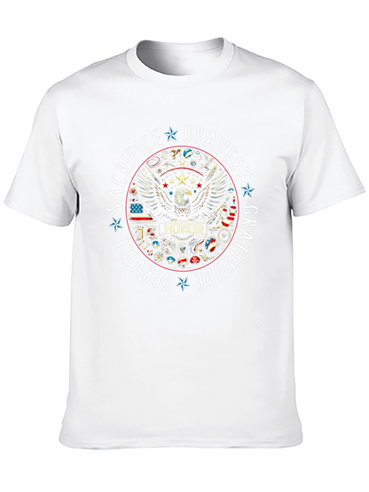 Patriotic Bravery Honor Graphic Tee