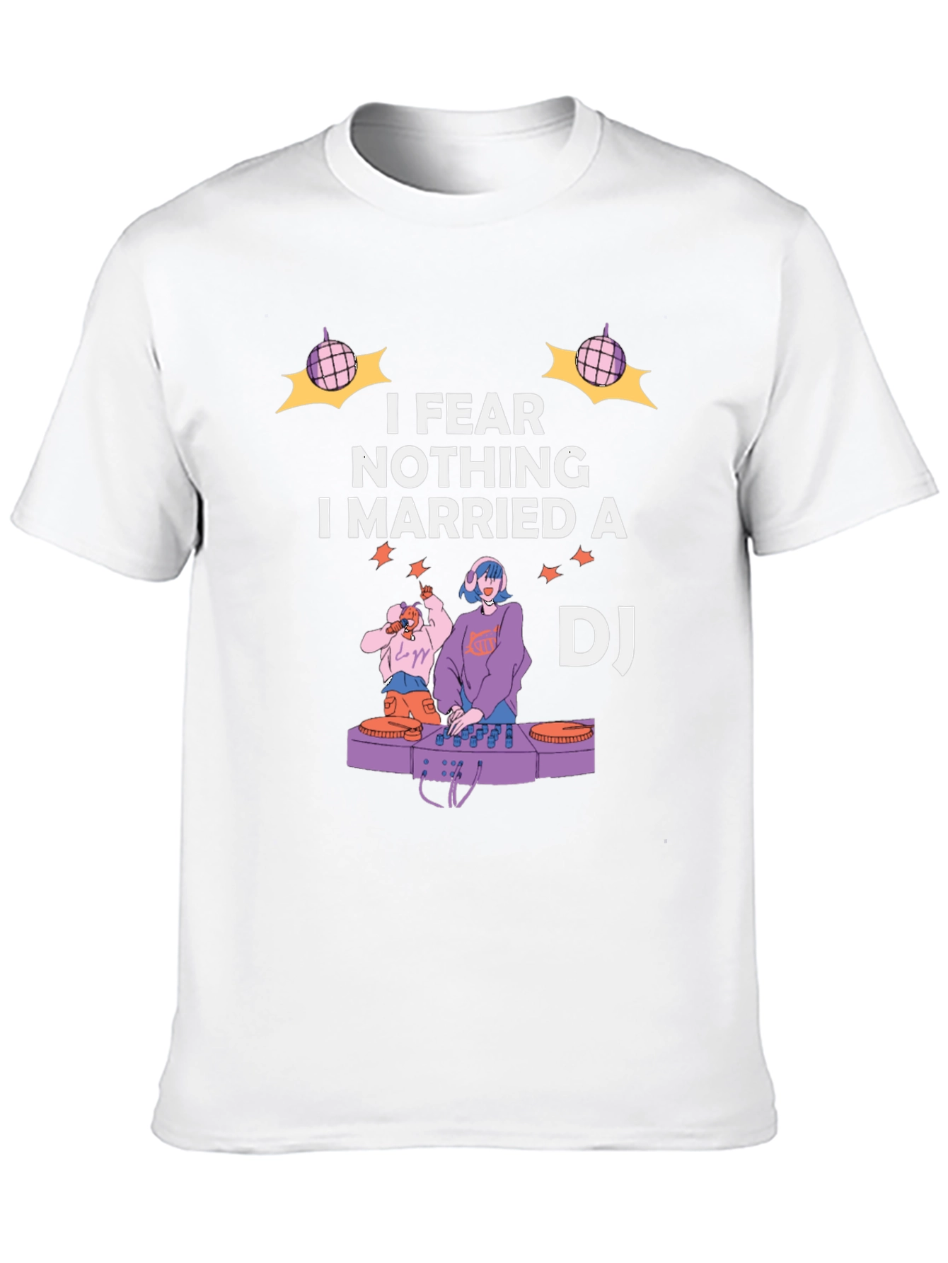 I Married A DJ Graphic T-Shirt