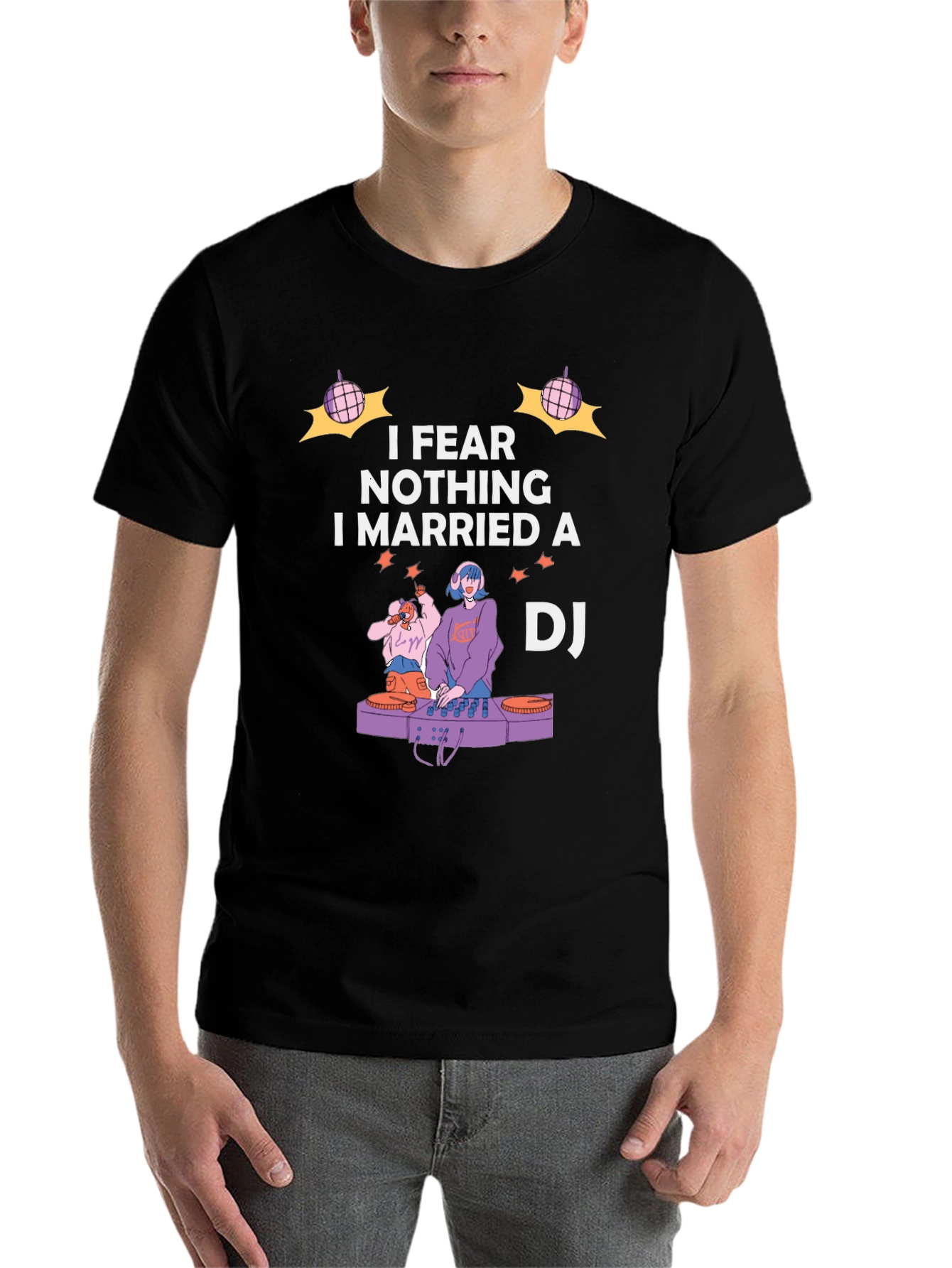I Married A DJ Graphic T-Shirt
