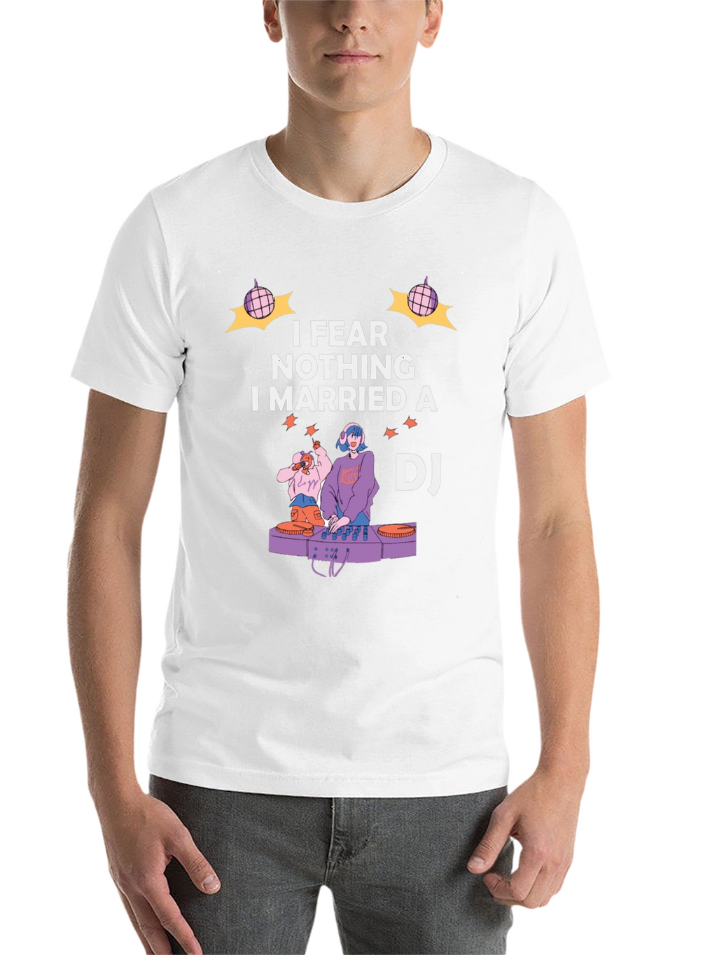 I Married A DJ Graphic T-Shirt
