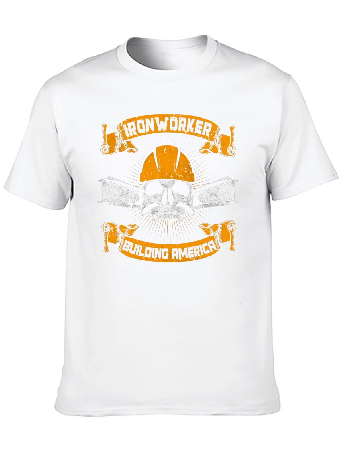 Ironworker Skull Graphic T-Shirt - Building America