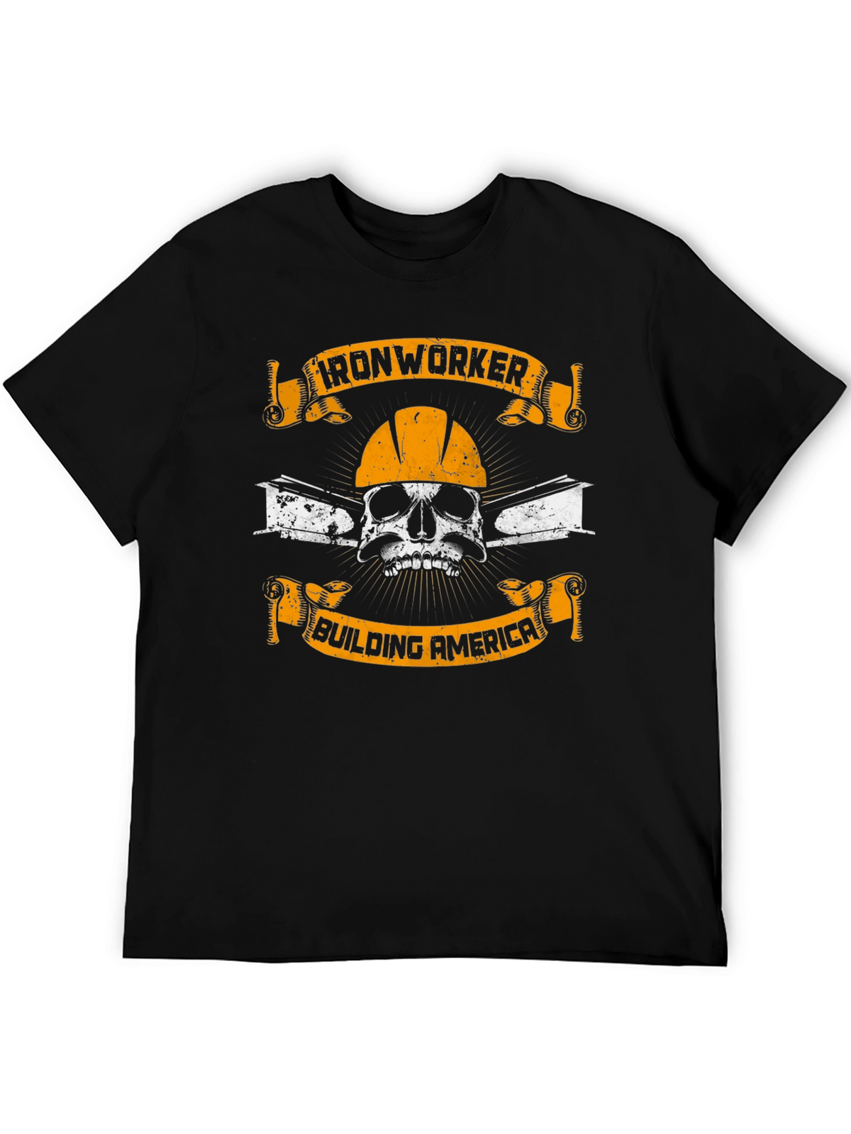 Ironworker Skull Graphic T-Shirt - Building America