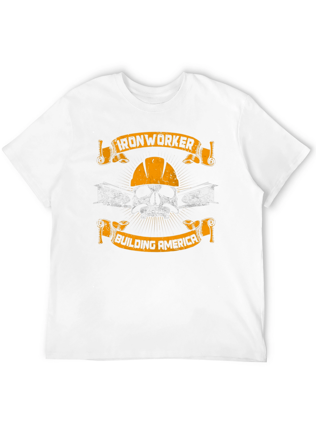 Ironworker Skull Graphic T-Shirt - Building America