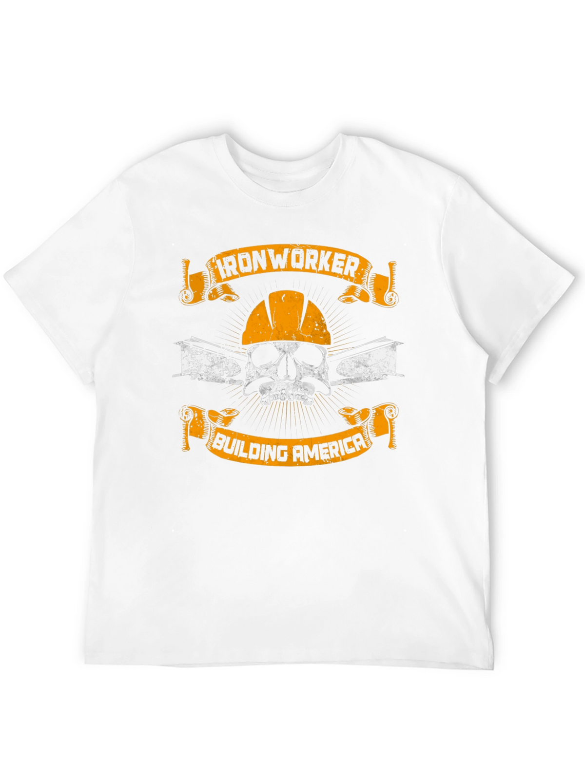 Ironworker Skull Graphic T-Shirt - Building America