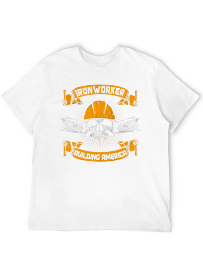 Ironworker Skull Graphic T-Shirt - Building America
