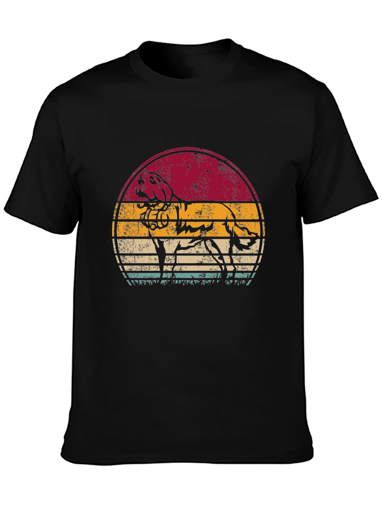 Vintage Dog Graphic Tee - Retro Style T-Shirt
