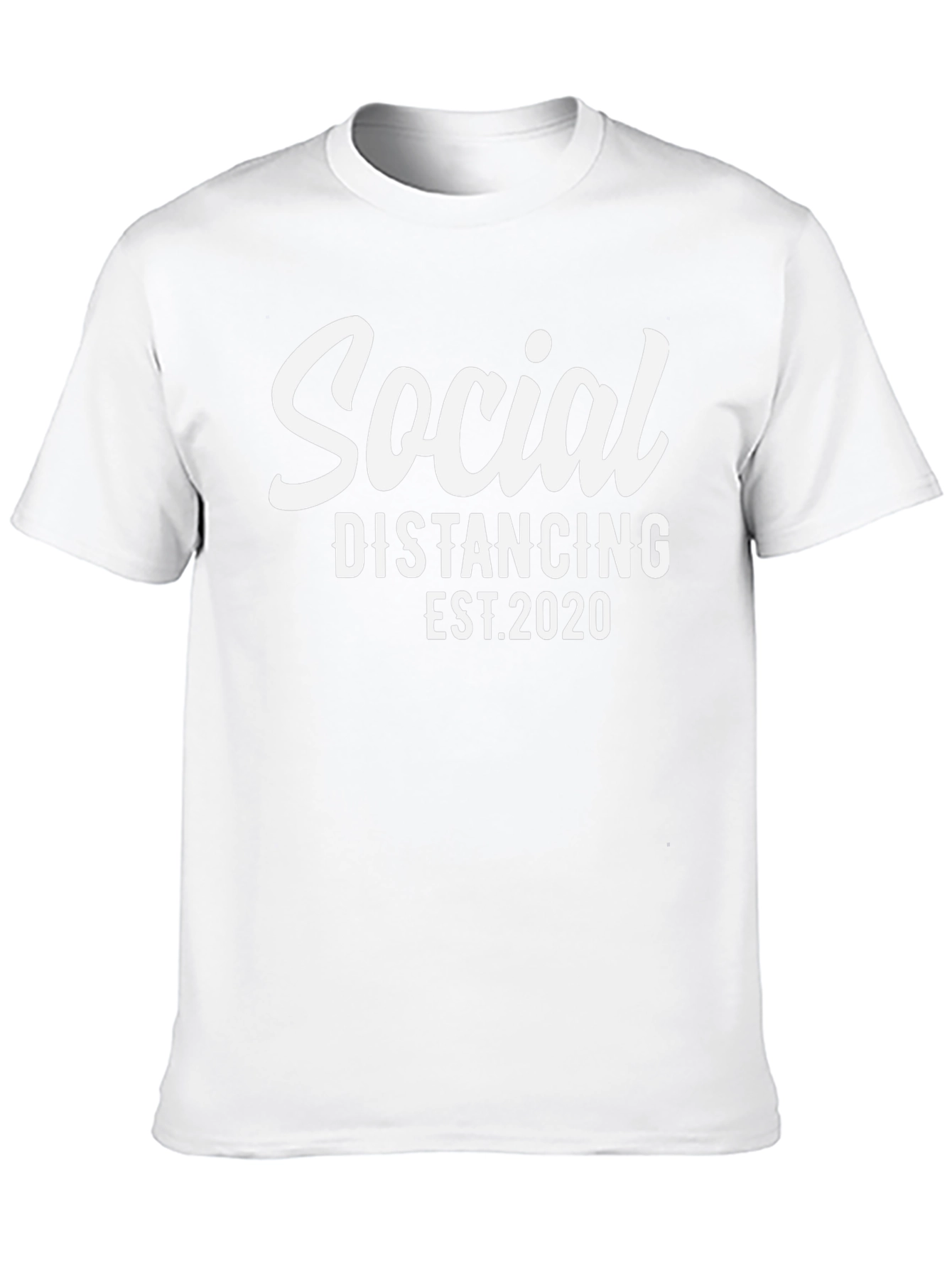 Social Distancing EST. 2020 Black T-Shirt