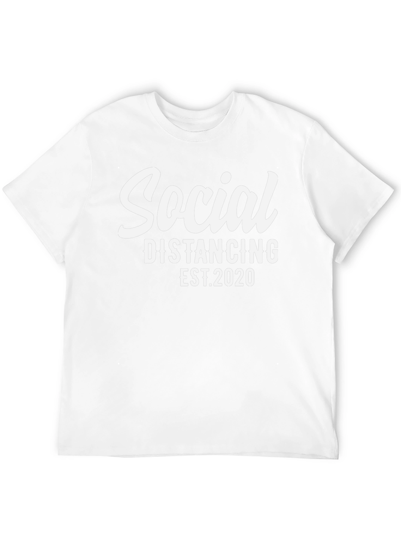 Social Distancing EST. 2020 Black T-Shirt