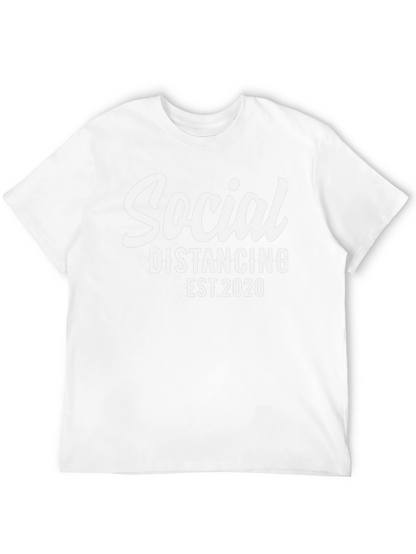 Social Distancing EST. 2020 Black T-Shirt