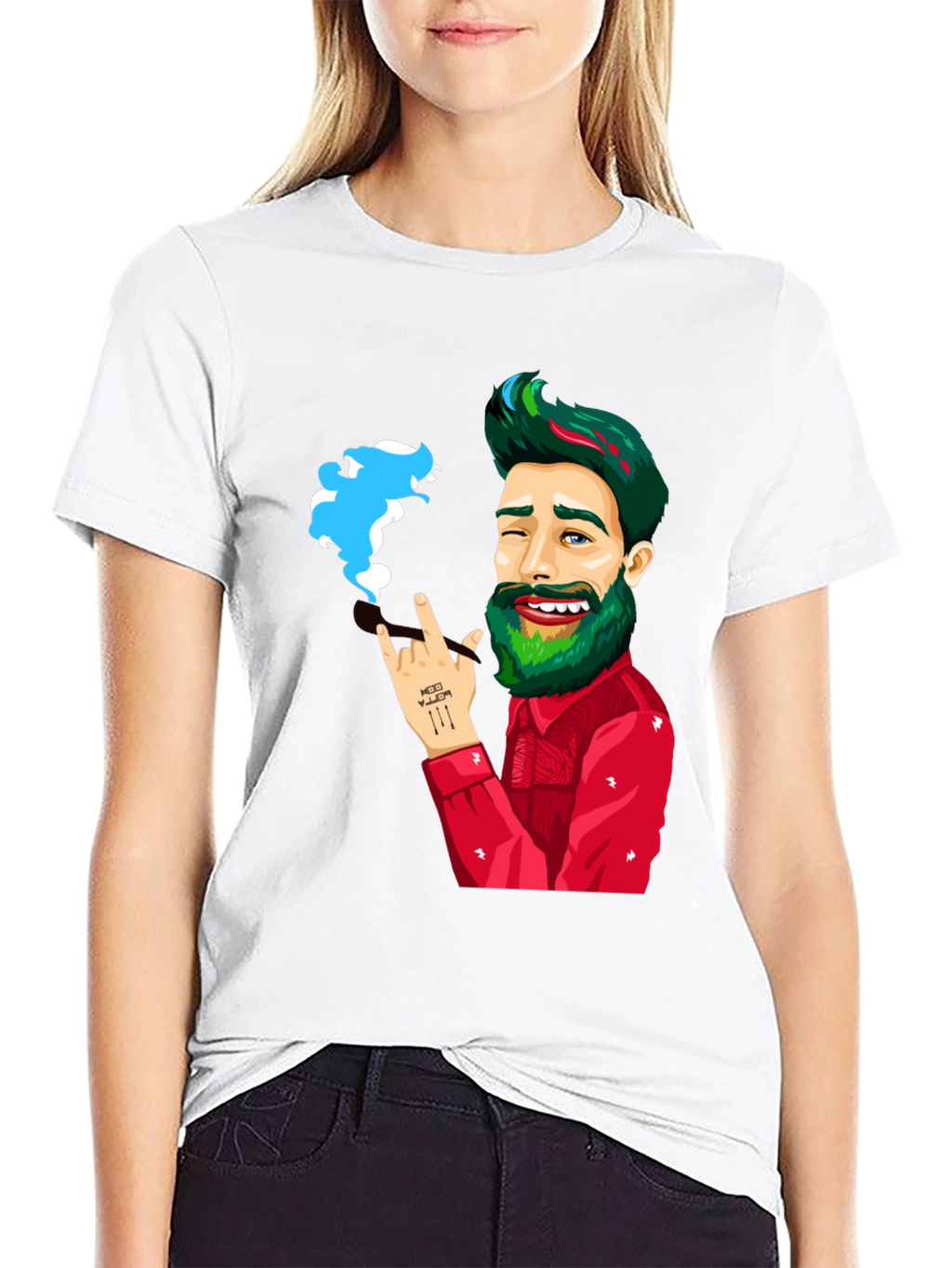 Cartoon Graphic Tee - Rock On!