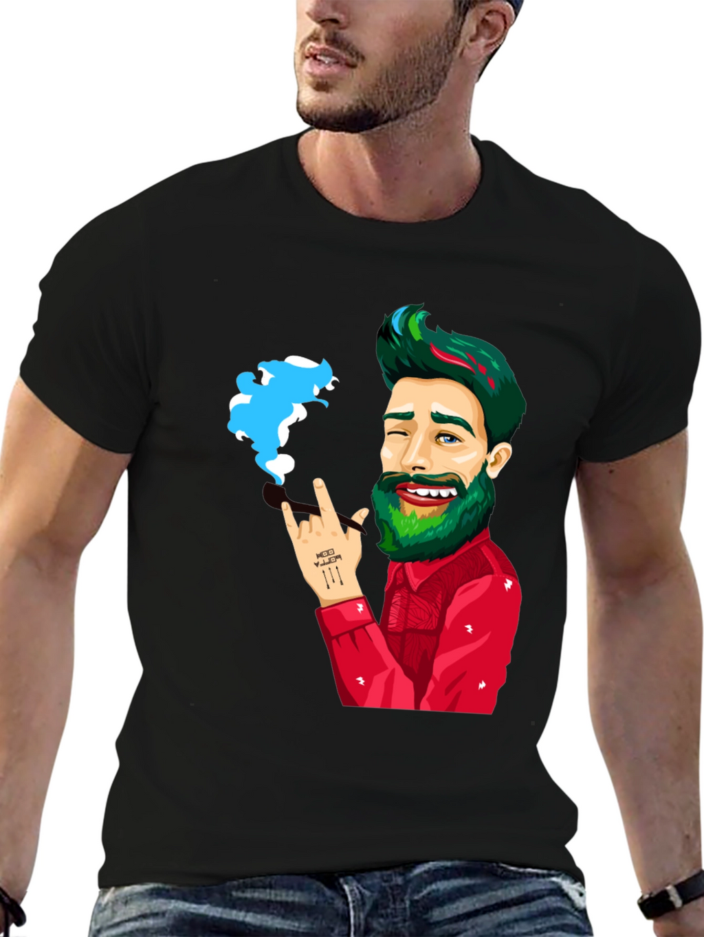 Cartoon Graphic Tee - Rock On!