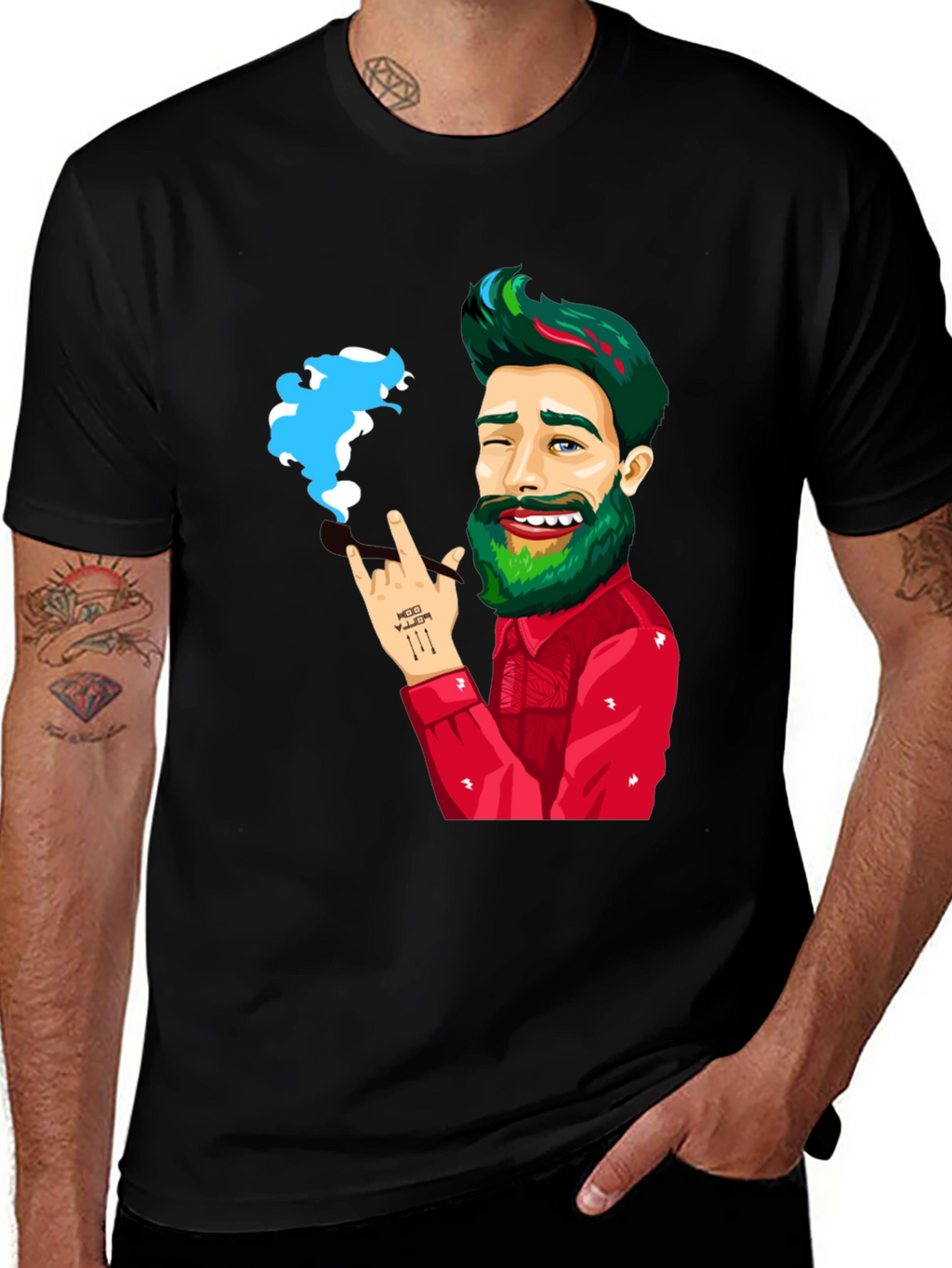 Cartoon Graphic Tee - Rock On!