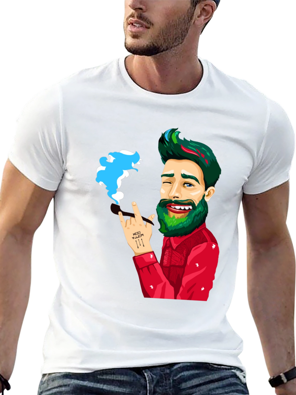 Cartoon Graphic Tee - Rock On!
