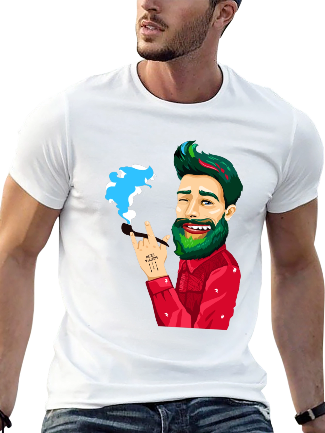 Cartoon Graphic Tee - Rock On!