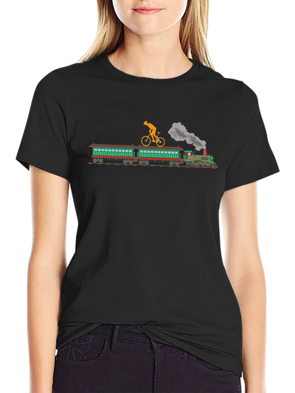 Train Bike Ride T-Shirt