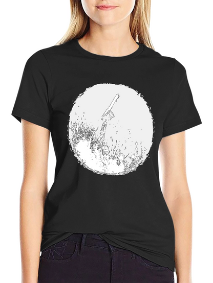 Chainsaw Graphic Tee - Black Cotton T-Shirt