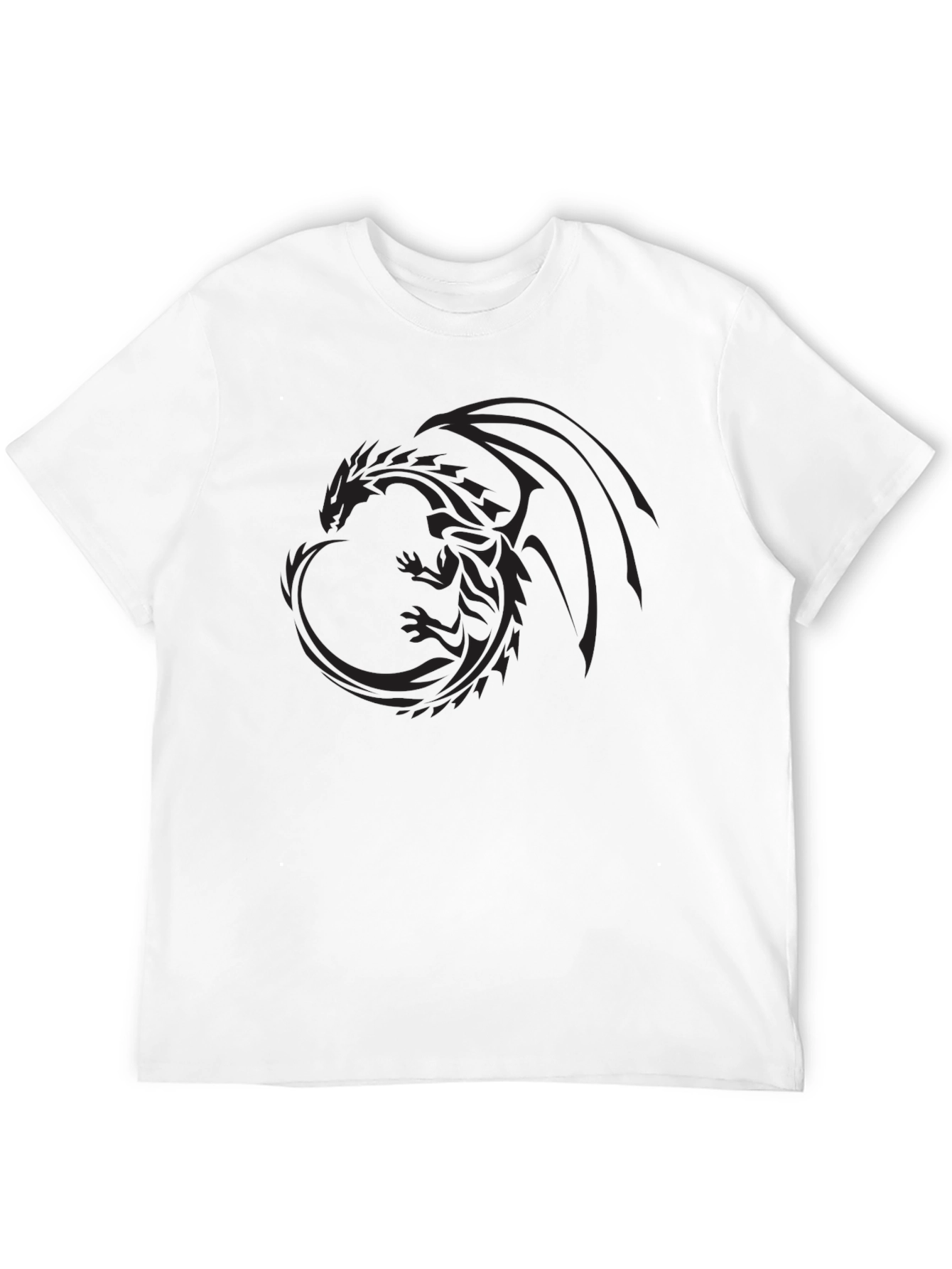 Black Dragon Graphic Tee - Mens Casual T-Shirt