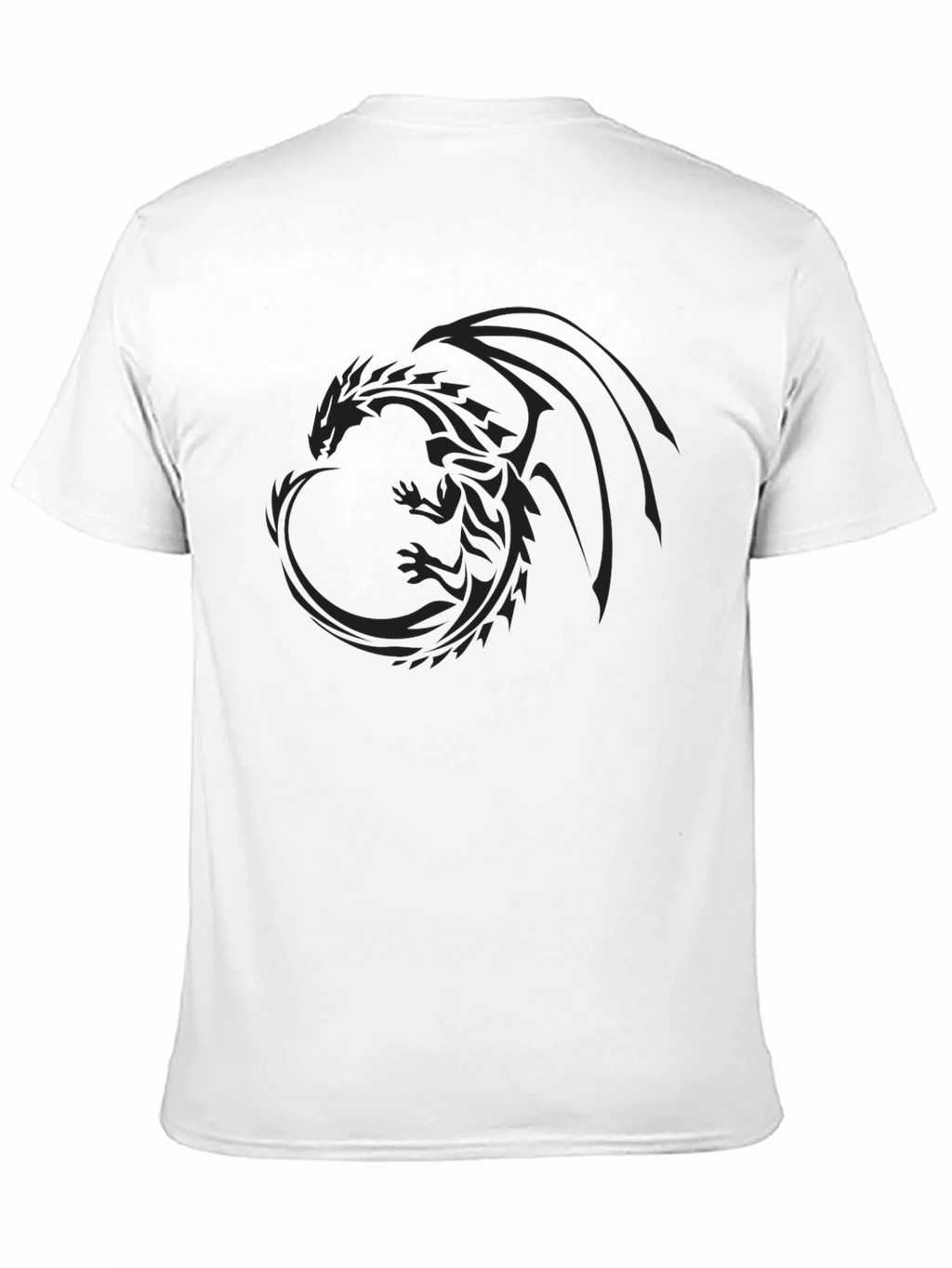 Black Dragon Graphic Tee - Mens Casual T-Shirt