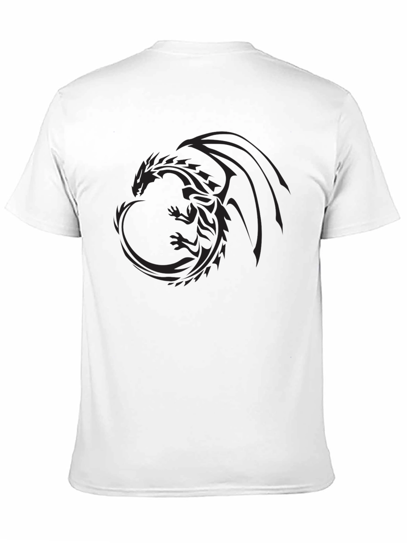 Black Dragon Graphic Tee - Mens Casual T-Shirt