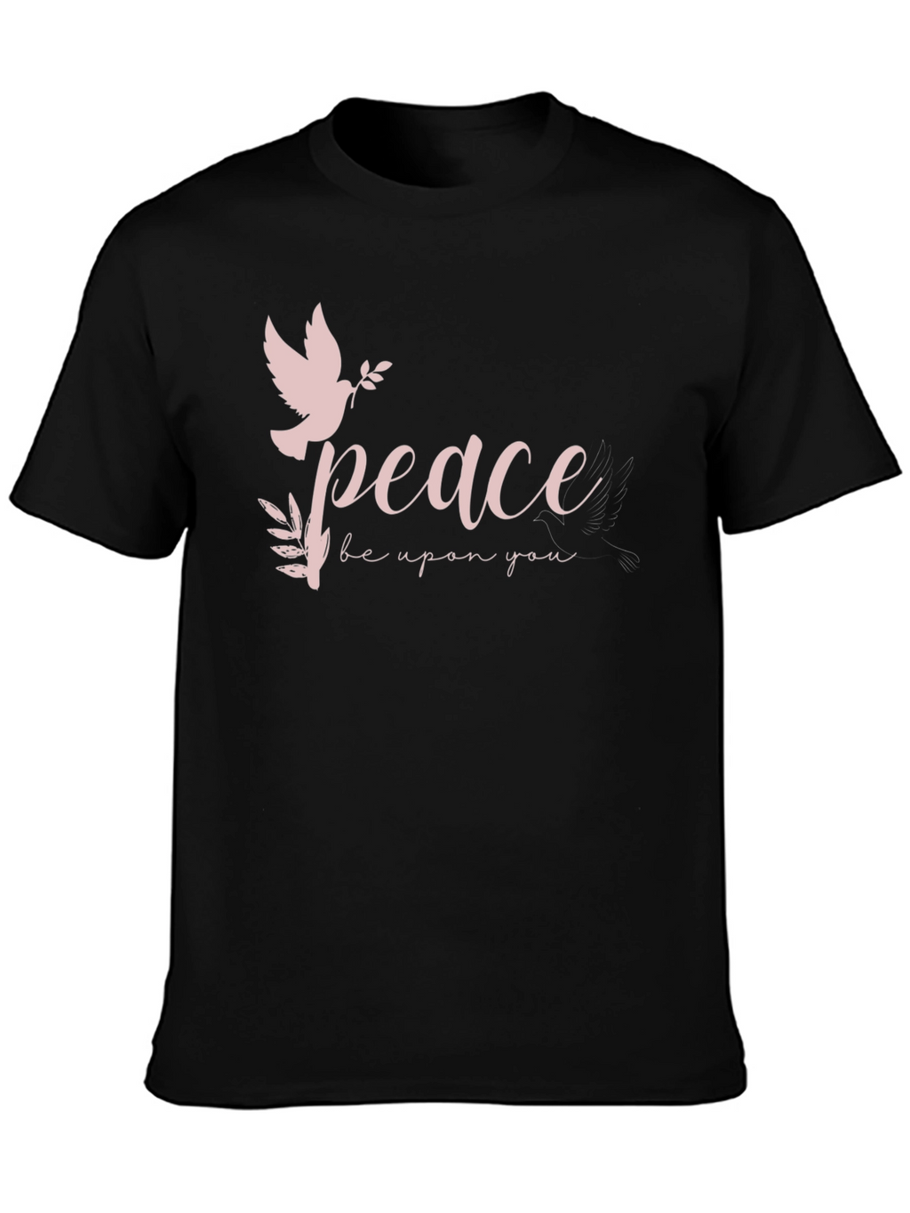 Peace Dove Graphic Black T-Shirt
