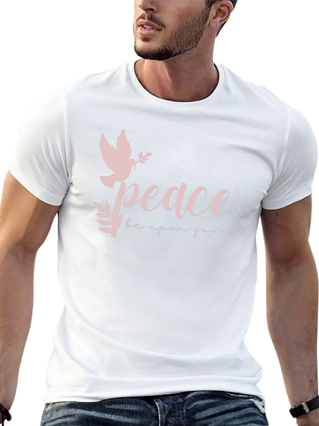 Peace Dove Graphic Black T-Shirt