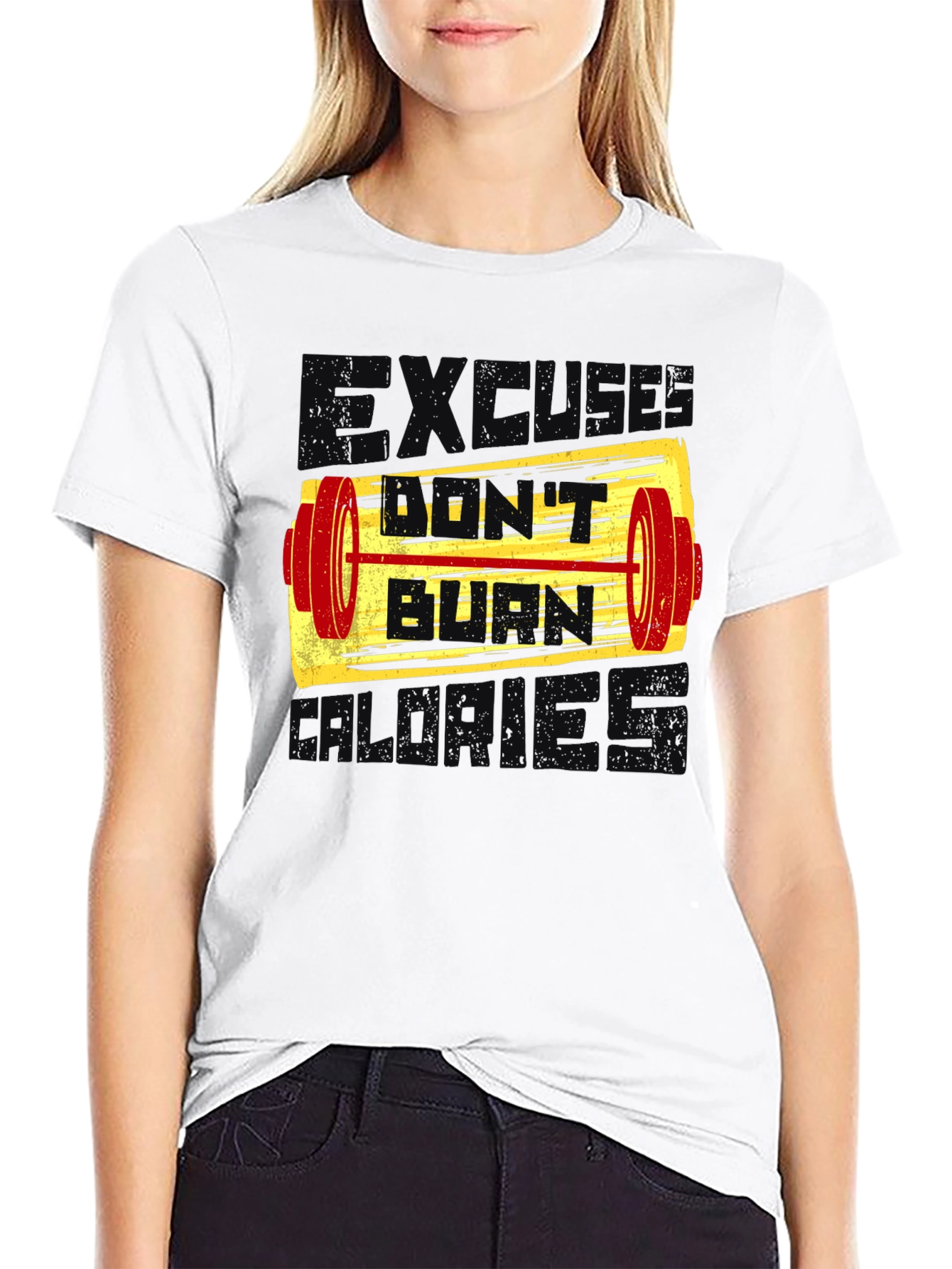 Burn Calories Graphic Tee - Fitness Motivation Shirt