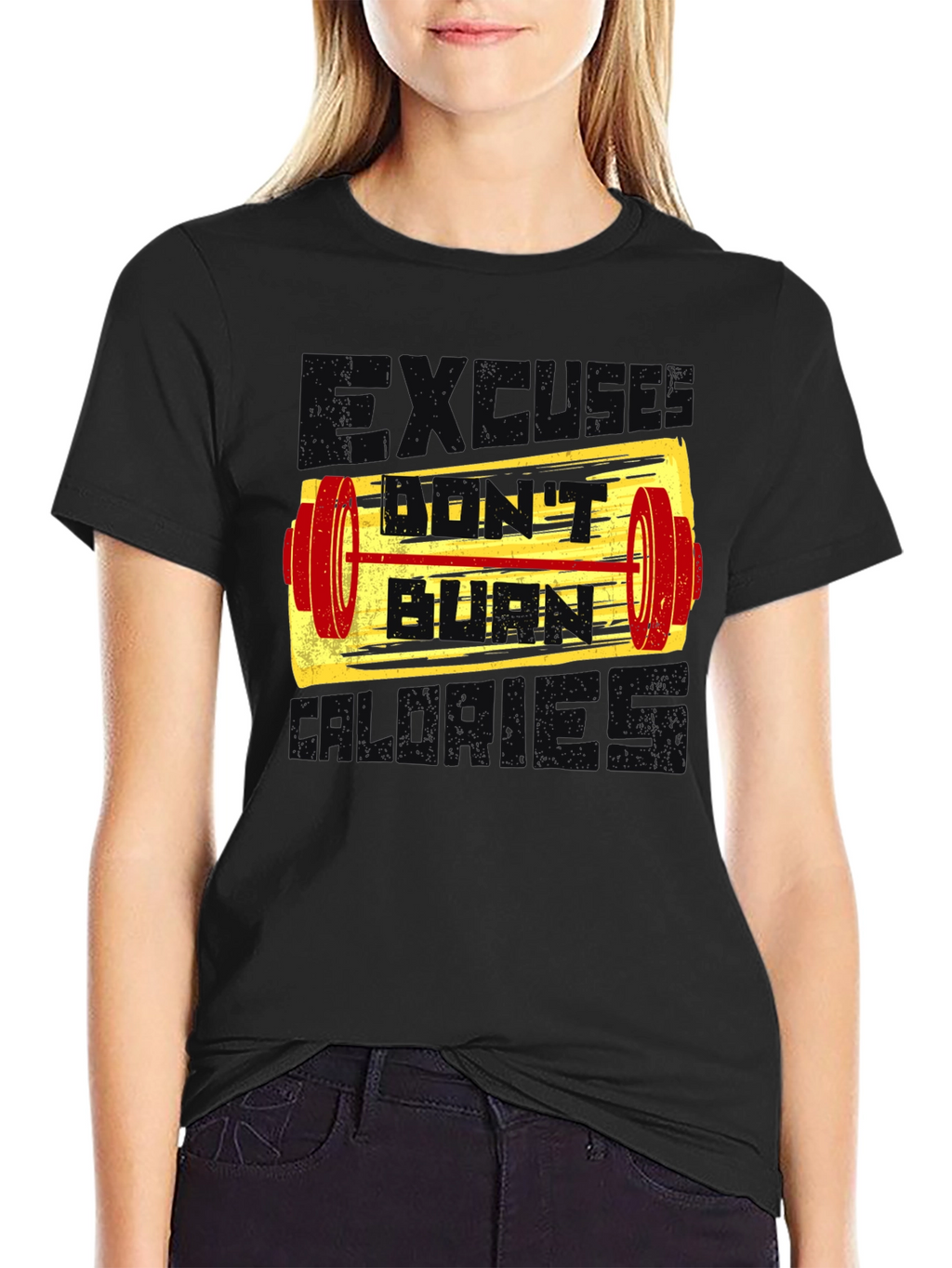 Burn Calories Graphic Tee - Fitness Motivation Shirt