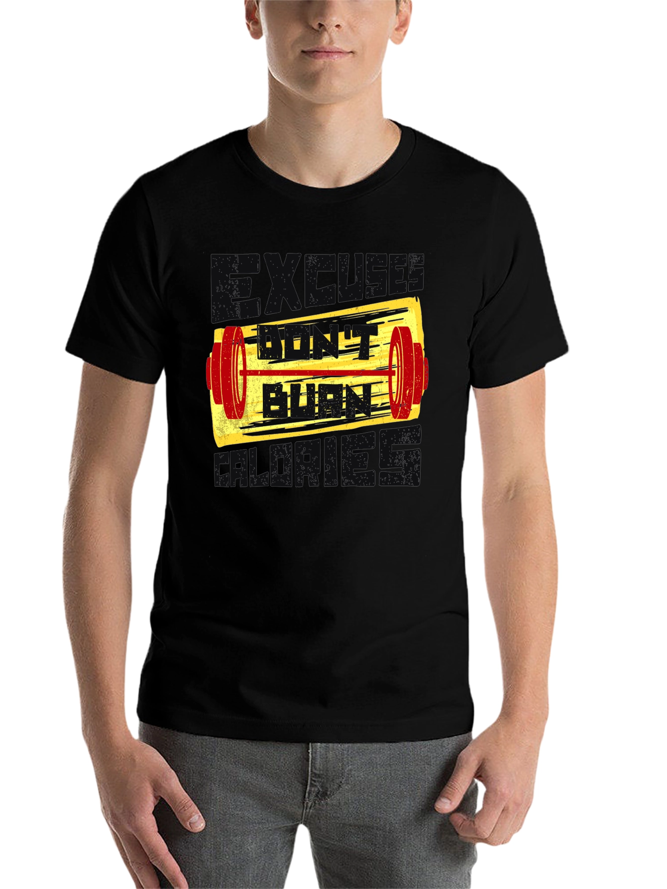 Burn Calories Graphic Tee - Fitness Motivation Shirt