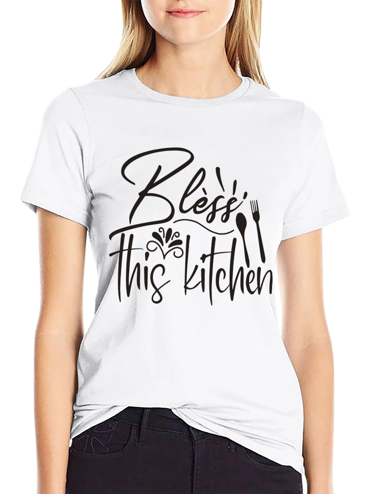 Bless This Kitchen Graphic Tee - Comfort Fit