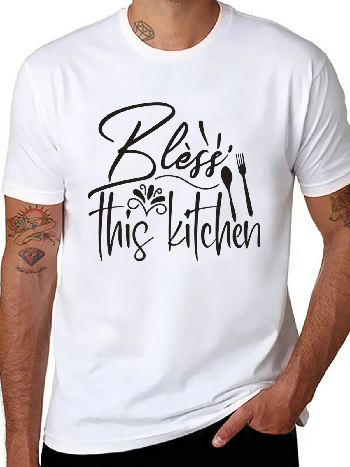 Bless This Kitchen Graphic Tee - Comfort Fit