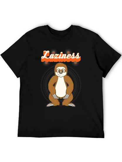 Funny Laziness Sloth Graphic T-Shirt