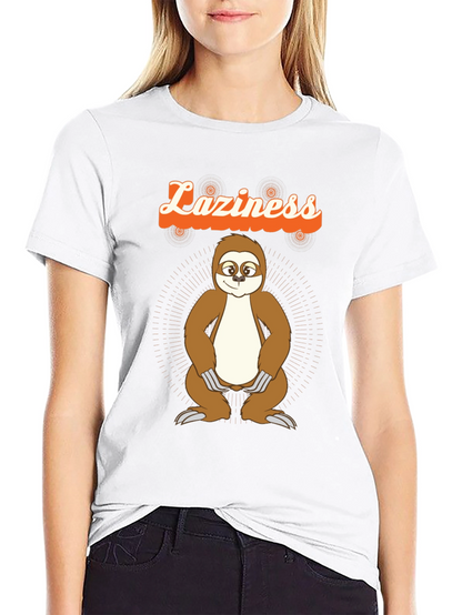Funny Laziness Sloth Graphic T-Shirt