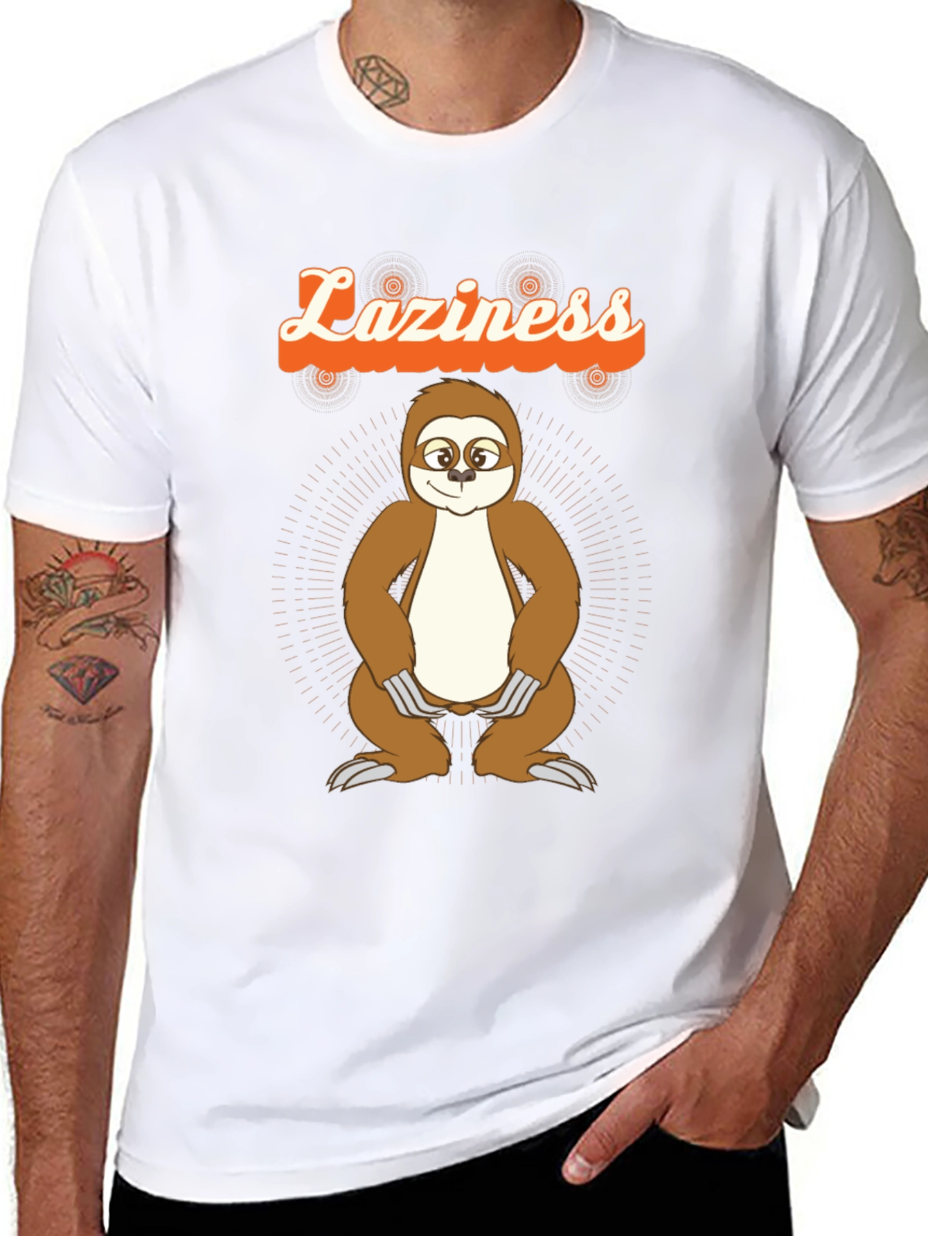 Funny Laziness Sloth Graphic T-Shirt