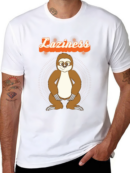 Funny Laziness Sloth Graphic T-Shirt
