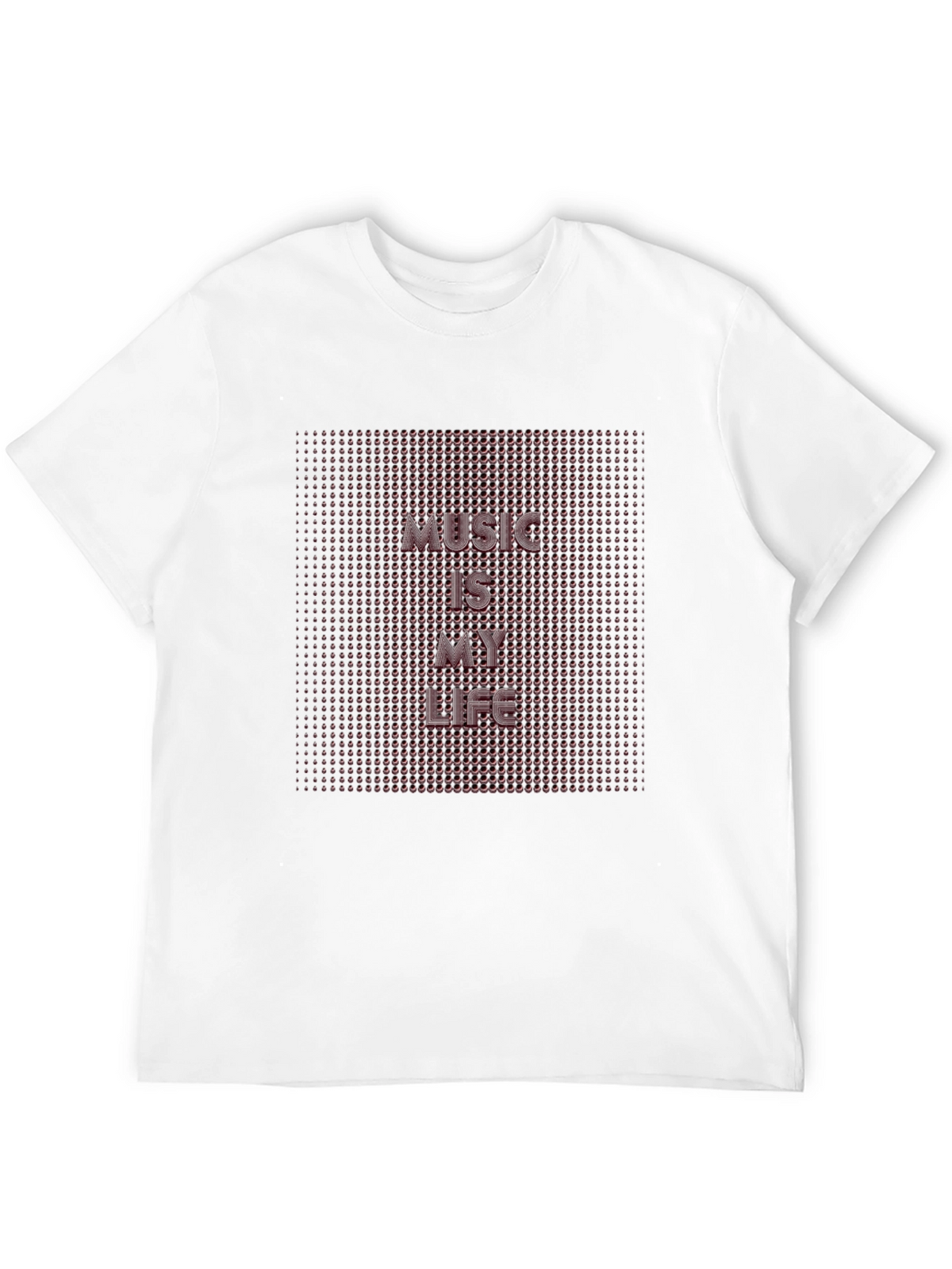 Music Is My Life Black Graphic T-Shirt