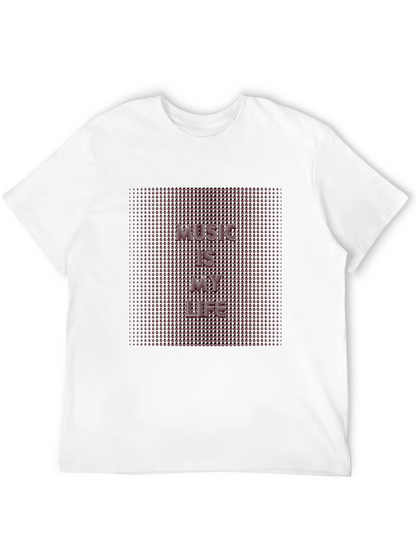 Music Is My Life Black Graphic T-Shirt