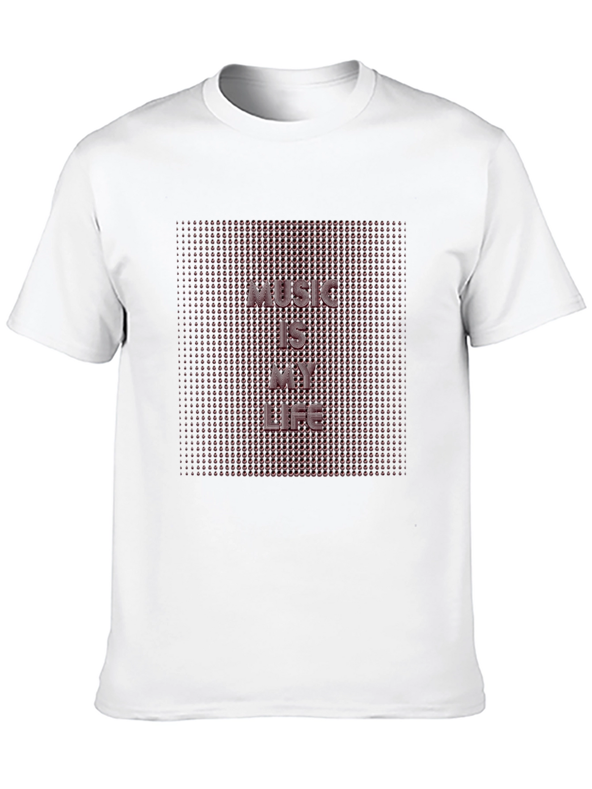 Music Is My Life Black Graphic T-Shirt