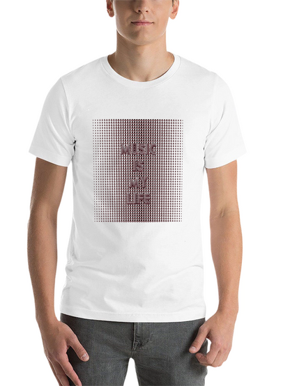 Music Is My Life Black Graphic T-Shirt